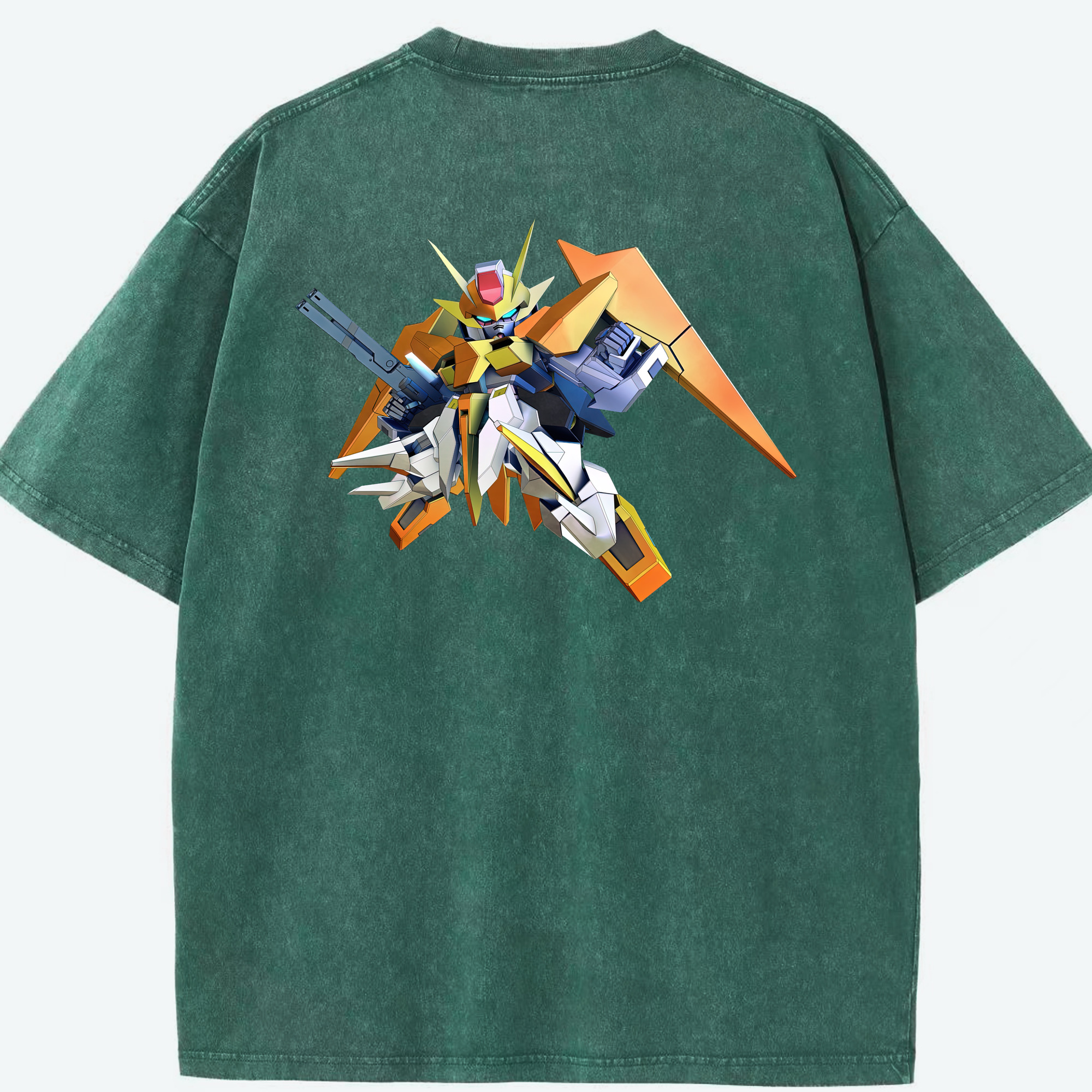 （画像用） 機動戦士ガンダム Mobile Suit Gundam 綿100% ヴィンテージ風 半袖Tシャツ（背面プリント）